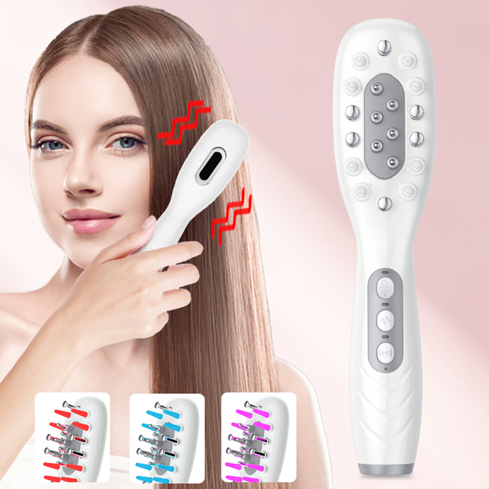 Hair Care Essential Oil - ไฟฟ้า Hair Growth หวีน้ํามัน Applicator สีแดงสีฟ้า