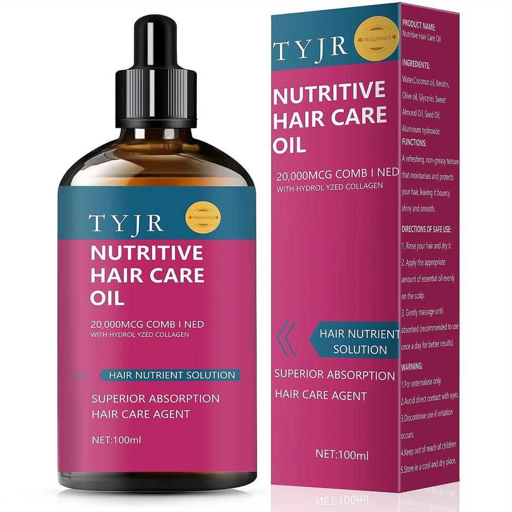 Hair Care Essential Oil - น้ำมันหอมระเหยบำรุงเส้นผมคอลลาเจน บำรุงเส้นผมให้เงางาม แข็งแรง ป้องกันผมร่วง ลดปัญหาผมแตกปลาย สำหรับผู้หญิง