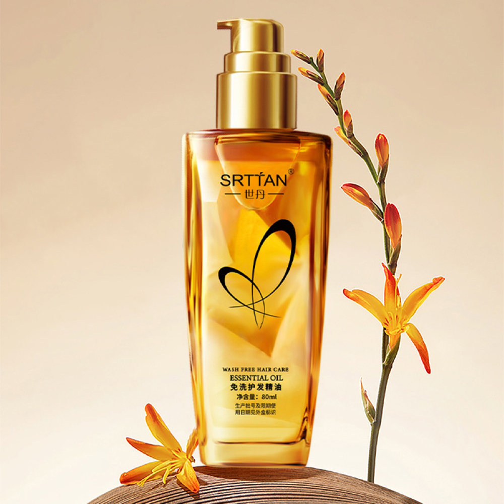 Hair Care Essential Oil - น้ำมันบำรุงเส้นผมแบบไม่ต้องล้างออก 1 ชิ้น, บำรุงเส้นผมให้นุ่ม, ไม่เหนียวเหนอะหนะ, น้ำมันใส่ผม,