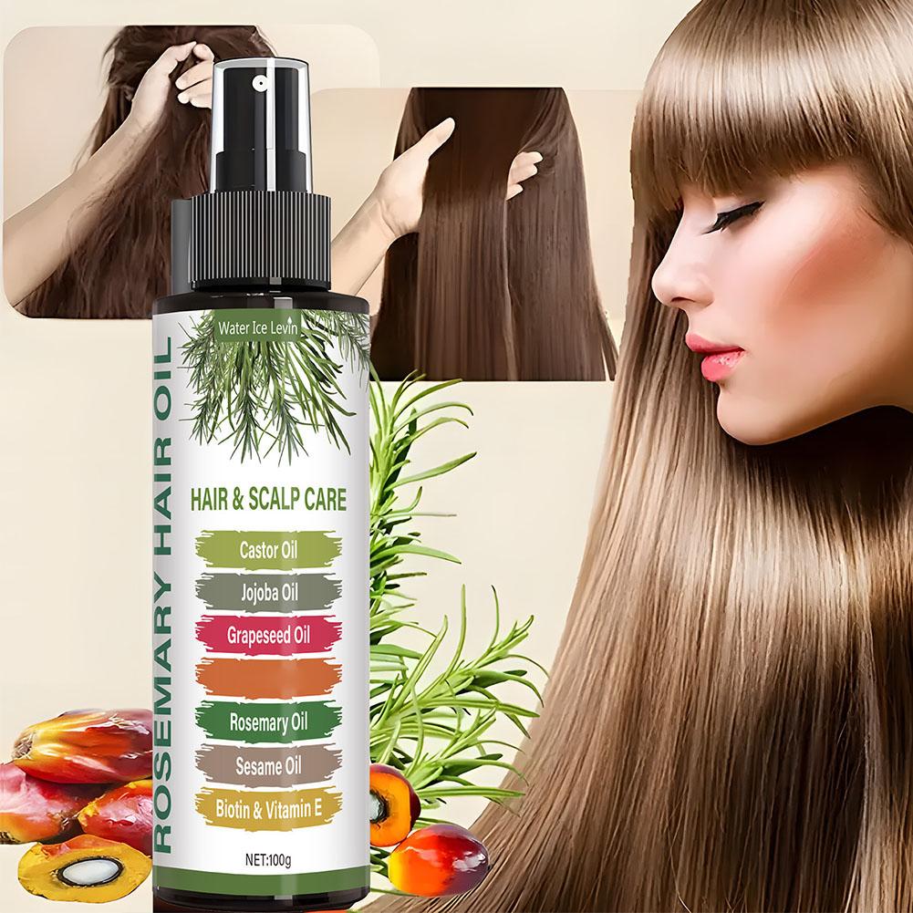Rosemary Hair Oil - น้ำมันโรสแมรี่ 100 กรัม บำรุงหนังศีรษะอย่างเข้มข้น สำหรับผมเสียและผมร่วง ช่วยเร่งการเจริญเติบโตของเส้นผม