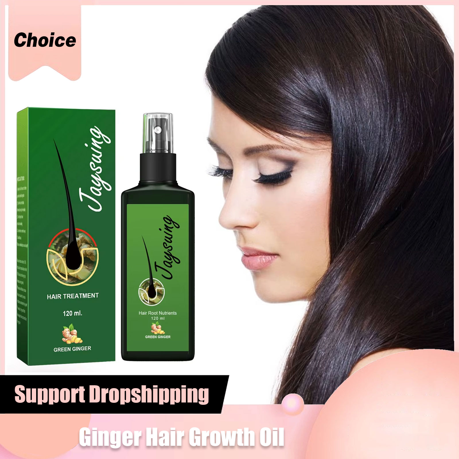 Fast Ginger Hair Growth สเปรย์ - Hair Care Essential Oil บทวิจารณ์และราคา