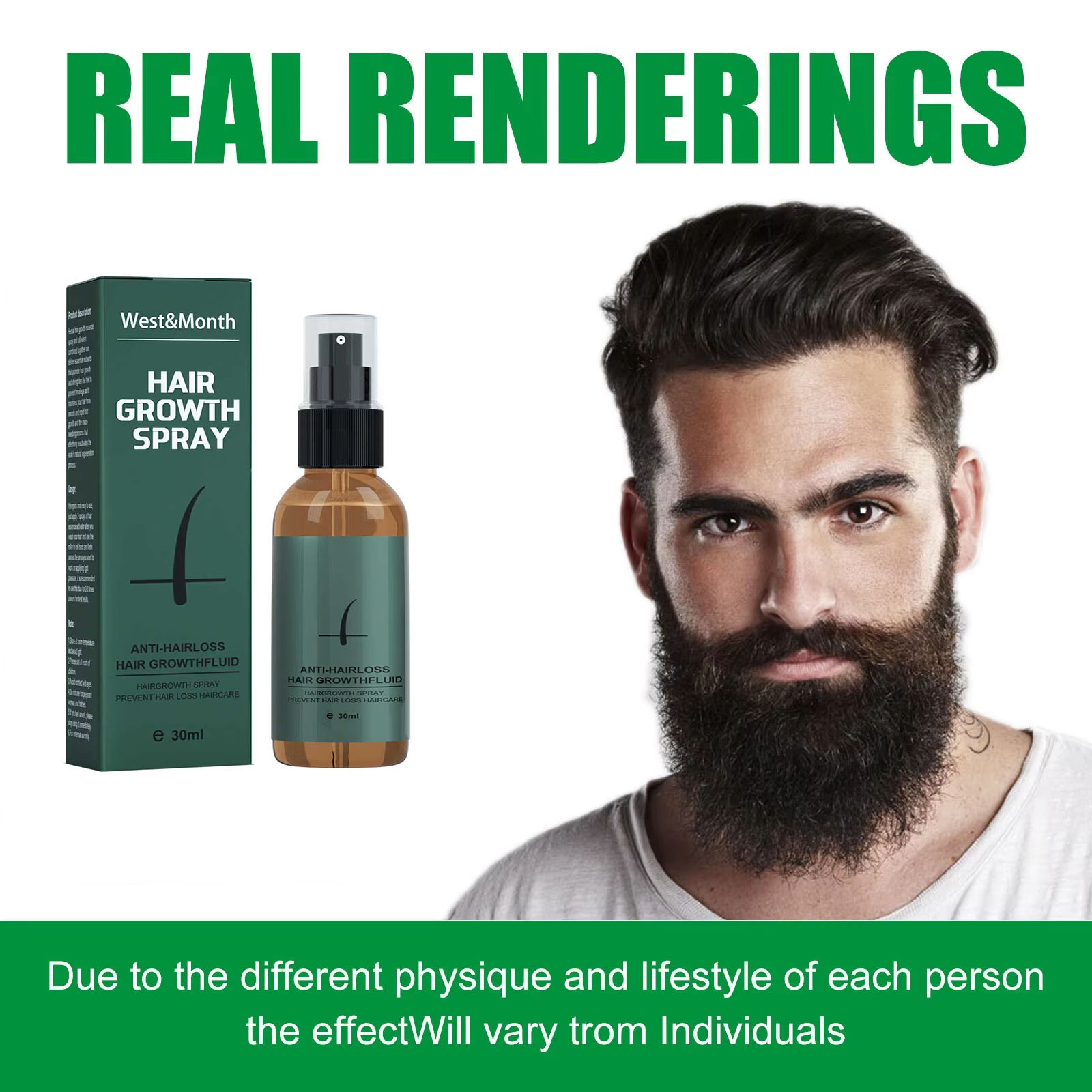 ธรรมชาติ Men Beard Growth Roll - Hair Care Essential Oil Atomizing บทวิจารณ์และราคา