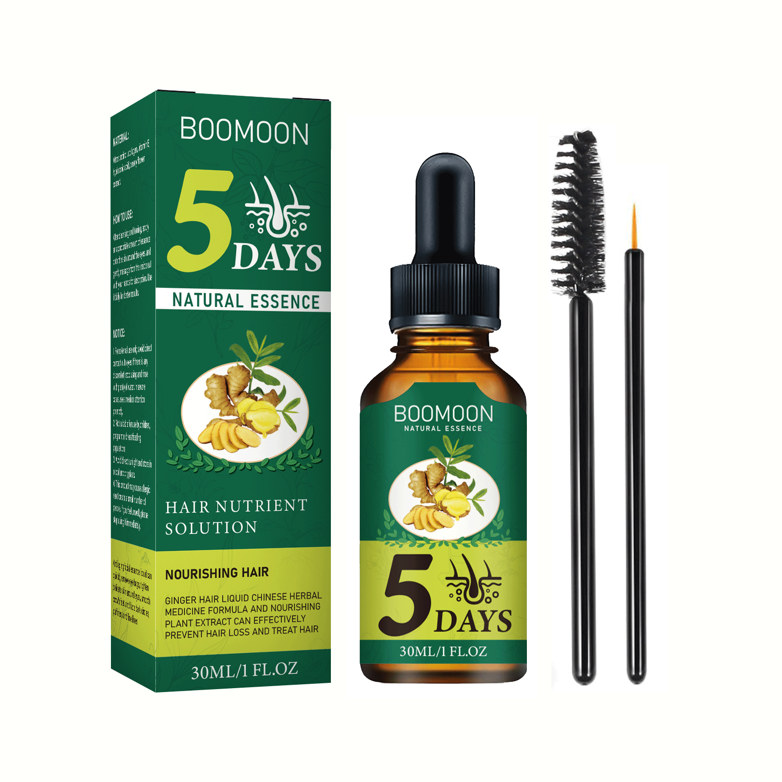 Ginger Hair Growth Essence Oil - Hair Care Essential Oil Atomizing บทวิจารณ์และราคา
