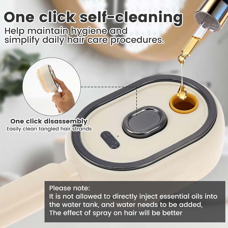 หวีไฟฟ้านวดผมแบบพ่นลม พร้อมน้ำ - Hair Care Essential Oil Atomizing บทวิจารณ์และราคา