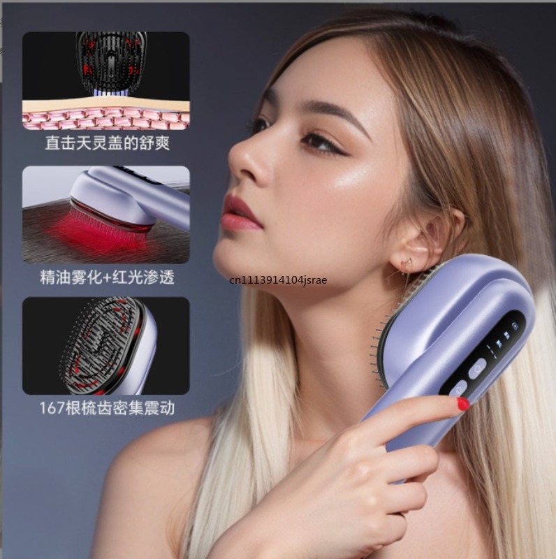 หวีนวดหนังศีรษะไฟแดงไฟฟ้า พร้อ - Hair Care Essential Oil Atomizing บทวิจารณ์และราคา