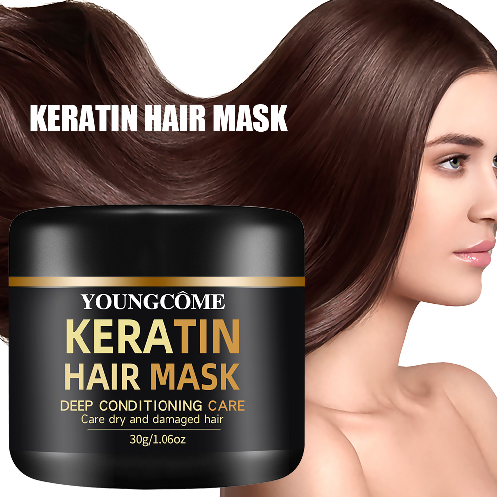 สูตรธรรมชาติ Keratin Hair Mask - Hair Care Keratin Treatment บทวิจารณ์และราคา