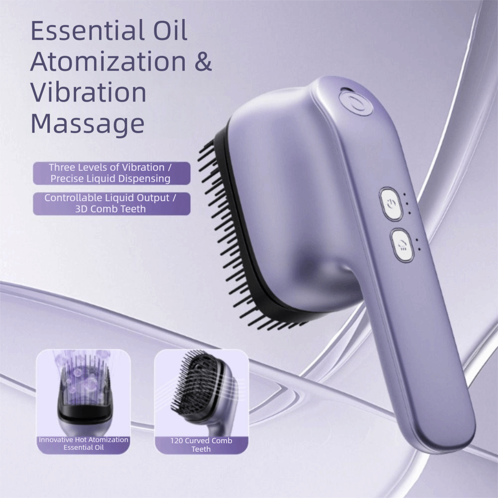 หวีนวดไฟฟ้าพ่นละอองน้ำมันหอมระ - Hair Care Essential Oil Atomizing บทวิจารณ์และราคา