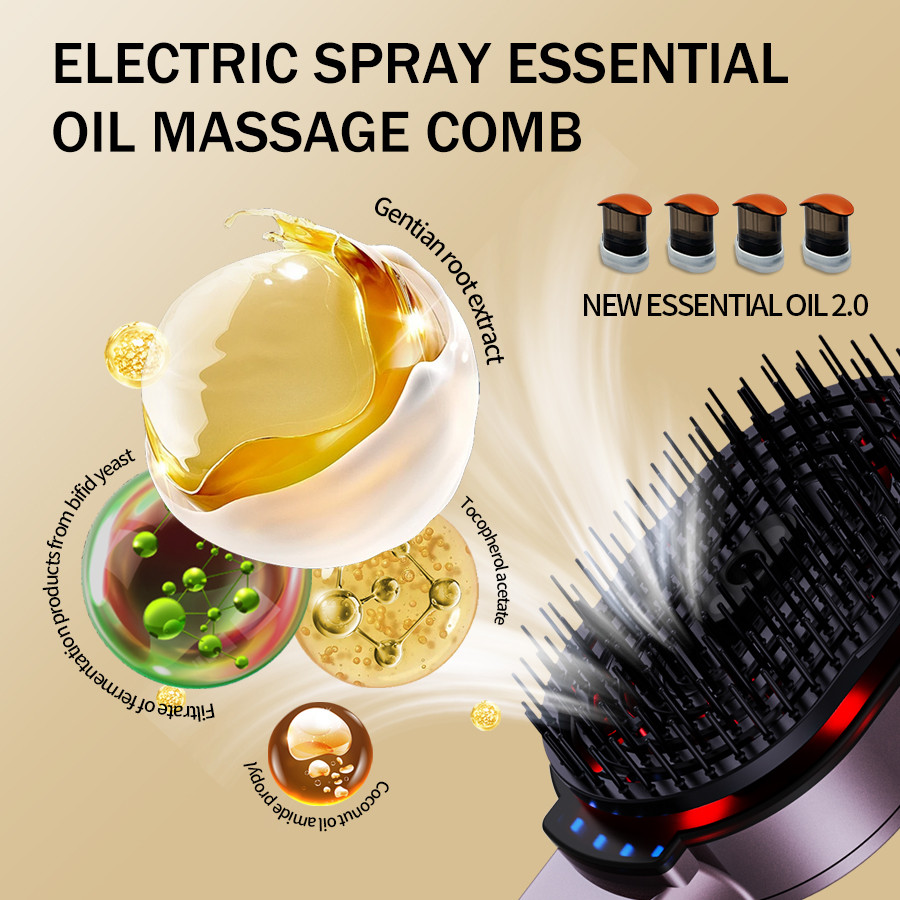 4-in-1 หวีนวดน้ํามันหอมระเหยสเ - Hair Care Essential Oil บทวิจารณ์และราคา
