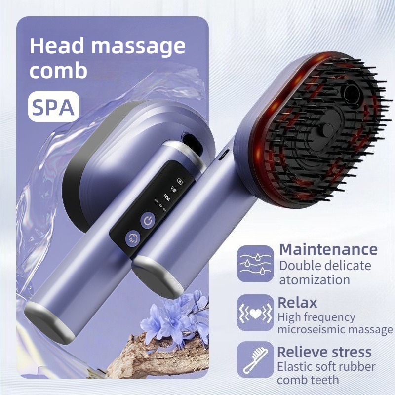 หวีซิลิโคนขนาดเล็กสำหรับนวดหนั - Hair Care Essential Oil Atomizing บทวิจารณ์และราคา